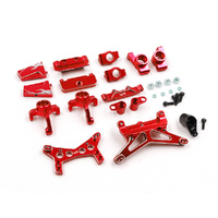 YEAH RACING LSMB-S01RD RED ALUMINIUM ESSENTIALS CONVERSION KIT FOR LOSI 1/24 MICRO-B 2WD BUGGY/ 1/28 MICRO-T TRUGGY