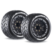 LOUISE L-T3307SX MT ROCKET 1/10 MONSTER TRUCK AND TRAXXAS MAXX SOFT TYRE WITH REMOVEABLE HEX RIM (12,14,17MM)