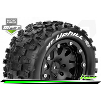 LOUISE L-T3309SB MT UPHILL 1/10 MONSTER TRUCK TIRE 0 OFFSET 12MM HEX MOUNTED