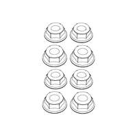 MJX M40 WHEEL LOCK NUT 8 PIECES