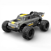 MJX HYPER GO 10210 MONSTER TRUCK GREY & YELLOW 1/10 SCALE 4WD BRUSHLESS RC CAR READY TO RUN (INCLUDES BATTERY & CHARGER)