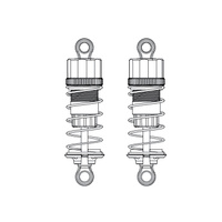 MJX 16510R OIL FILLED SHOCK SET ( RED ) FOR 16210
