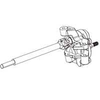 MJX P8HSA04 LEFT FRONT PORTAL AXLE SHAFT ASSEMBLY -  SUITS MJX H8H ALLROCK