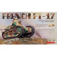MENG TS-011 FRENCH FT-17 LIGHT TANK (RIVETED TURRET)  1/35 SCALE PLASTIC MODEL KIT