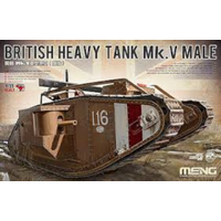 MENG TS-020 BRITISH HEAVY TANK MK.V MALE 1/35 SCALE PLASTIC MODEL KIT