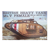 MENG TS-029 BRITISH HEAVY TANK MK.V FEMALE 1/35 SCALE PLASTIC MODEL KIT
