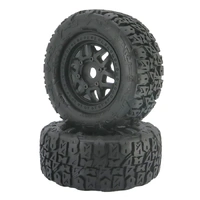 METHOD RC MTD1200V2 TERRAFORM BELTED ALL-TERRAIN 1/7 SC TYRES MOUNTED ON SWITCH WHEELS, ARRMA MOJAVE 6S