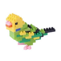 NANOBLOCK BUDGERIGAR GREEN OPALINE MICRO BUILDING BLOCK 80 PIECE