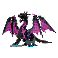 NANOBLOCK DX DRAGON PURPLE & BLACK MICRO BUILDING BLOCK 960 PIECE