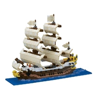 NANOBLOCK SAILING SHIP DELUXE MICRO BUILDING BLOCK 2490 PIECE