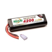 NXE 4200MAH 7.4V 2S 40C ROUND HARDCASE WITH TAMIYA PLUG