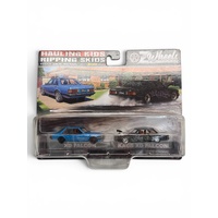 OZ WHEELS KIDS AND SKIDS TWIN PACK XD FALCON 1/64 SCALE DIECAST VEHICLE SET