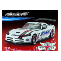 MATRIXLINE PC201023 DODGE VIPER 1/10 SCALE CLEAR POLYCARBONATE BODY