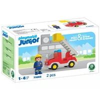 PLAYMOBIL JUNIOR 71683 LADDER UNIT FIRE TRUCK 2PC