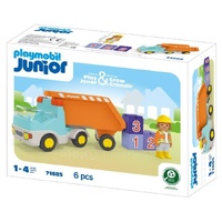 PLAYMOBIL JUNIOR 71685 DUMP TRUCK 6PC