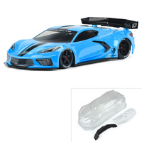 PROLINE PRM157700 PROTOFORM CORVETTE C8 CLEAR BODY, FELONY AND INFRACTION 1/7 SCALE, PR1577-00