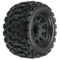 PROLINE BADLANDS MX38 3.8IN TYRES MOUNTED ON RAID 8X32 17MM MT WHEELS, FRONT/REAR, PR10127-10
