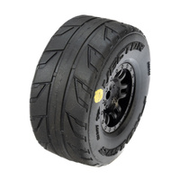 PROLINE PRO1034310 VECTOR TYRES MOUNTED ON BLACK SPLIT SIX WHEELS, 4PCS, ARRMA MOJAVE GROM