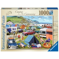 RAVENSBURGER 01225 LEISURE DAYS NO.5 CAMPING AND CARAVANNING 1000PC JIGSAW PUZZLE