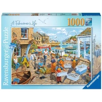 RAVENSBURGER 01614 A FISHERMANS LIFE 1000PC JIGSAW PUZZLE