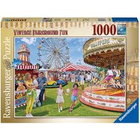 RAVENSBURGER 01737 VINTAGE FAIRGROUND FUN 1000PC JIGSAW PUZZLE