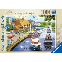 RAVENSBURGER 02895 LEISURE DAYS NO.7 EVENING ON THE RIVER 1000PC JIGSAW PUZZLE