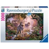 RAVENSBURGER 04653 SUMMER WOLVES 1000PC JIGSAW PUZZLE