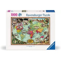 RAVENSBURGER 05698 AROUND THE WORLD BY BIKE 1000PC JIGSAW PUZZLE