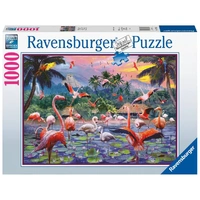 RAVENSBURGER 005742 PINK FLAMINGOS 1000PC JIGSAW PUZZLE