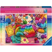 RAVENSBURGER 10807 VINTAGE KNITTING AND CROCHET 1000PC JIGSAW PUZZLE