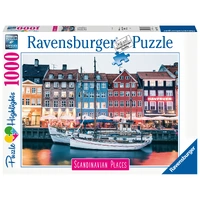 RAVENSBURGER 01119 SCANDINAVIAN PLACES COPENHAGEN DENMARK 1000PC JIGSAW PUZZLE