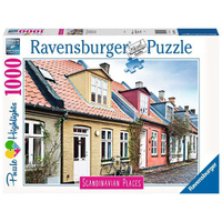 RAVENSBURGER 01133 SCANDINAVIAN PLACES AARHUS DENMARK 1000PC JIGSAW PUZZLE