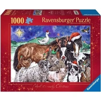 RAVENSBURGER 12696 HERD ITS NEARLY CHRISTMAS 1000PC JIGSAW PUZZLE