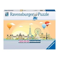 RAVENSBURGER 173938 PANORAMA A DAY IN PARIS 1000PC JIGSAW PUZZLE