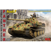 RYEFIELD 5045 1/35 PANTHER AUSF.F WITH WORKABLE TRACK LINKS PLASTIC MODEL KIT