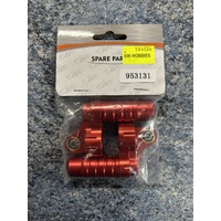 ROVAN 953131 CNC RED REAR SHOCK CAP WITH REMOTE RESERVOIR (LONG)