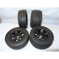 ROVAN 85117 SLICK FRONT AND REAR WHEEL SET