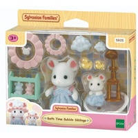 SYLVANIAN FAMILIES 5805 BATH TIME BUBBLE SIBLINGS