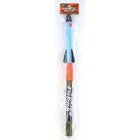 LANARD STUNT FLYER PUMP AND FLY WHISTLE ROCKET BLUE/ORANGE