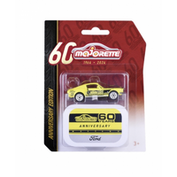 MAJORETTE ANNIVERSARY EDITION DELUXE - FORD MUSTANG YELLOW & BLACK - MJ74725