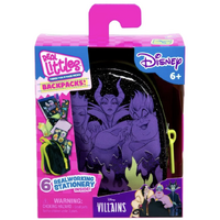MOOSE REAL LITTLES BACKPACK DISNEY - DISNEY VILLIANS 6 PIECE STATIONARY BAG