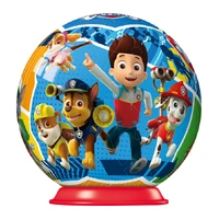 RAVENSBURGER 119172 (02) DISNEY 3D PUZZLE BALL PAW PATROL - RYDER, SKYE, RUBBLE, CHASE, MARSHALL 55PC JIGSAW PUZZLE