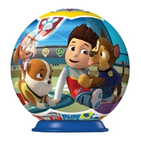 RAVENSBURGER 119172 (01) DISNEY 3D PUZZLE BALL PAW PATROL - RYDER, SKYE, RUBBLE, CHASE 55PC JIGSAW PUZZLE