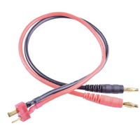 DEANS TO 4MM BULLETS CHARGE LEAD 12AWG CABLE 30CM LENGTH