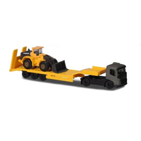 MAJORETTE VOLVO TRANSPORTER CONSTRUCTION - FMX LOW BED TRAILER - MJ63248