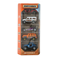 MATCHBOX C1817 5 PACK MBX ADVENTURE IV DIECAST CARS