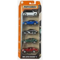 MATCHBOX C1817 5 PACK MBX JAPAN CRUISERS II DIECAST CARS
