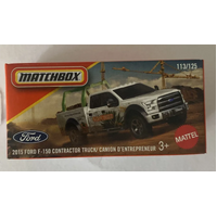 MATCHBOX DNK70 POWER GRABS HERITAGE - 113 OF 125 2015 FORD F-150 CONTRACTOR TRUCK BOXED DIECAST CAR