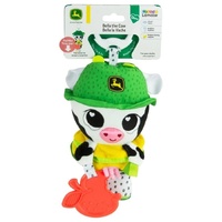 LAMAZE JOHN DEERE BELLA THE COW CLIP AND GO PLUSH TOY