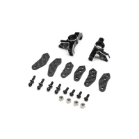 TLR TLR-1062 ALUMINIUM SPINDLE SET, BLACK, 22S SPRINT CAR